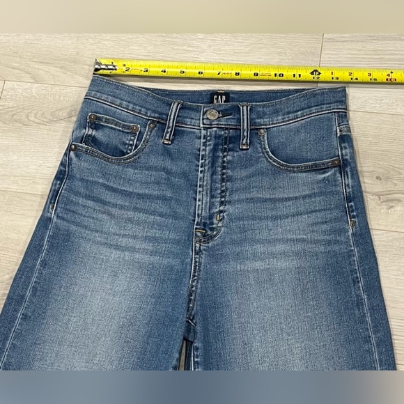 GAP Denim Indigo Culotte Jeans, Size 0/25 - Picture 3 of 10